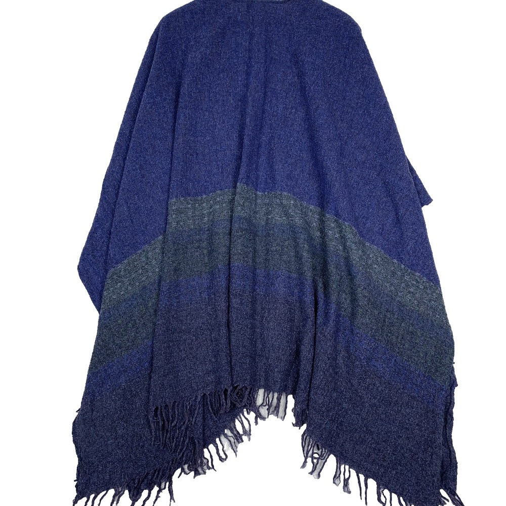 Kerry Woollen Mills Lambswool Shawl Ireland Celtic Blue Blanket Wrap One Size - Picture 2 of 9